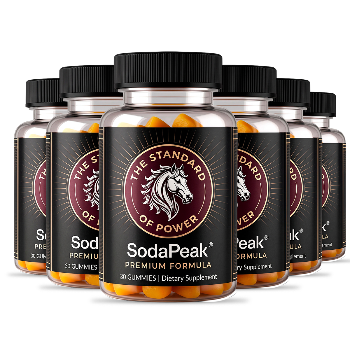 Six bottles of SodaPeak